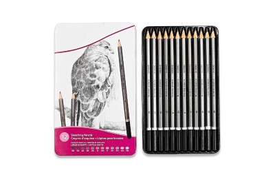 12PCS Graphite Sketching Pencils