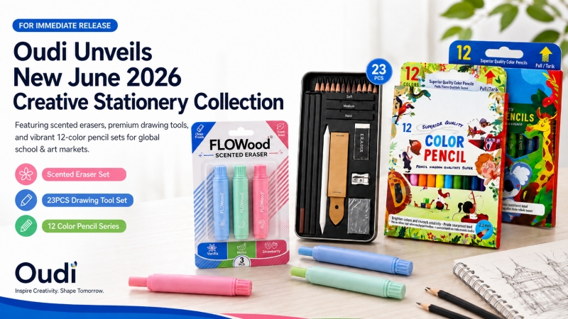 Oudi Unveils New June 2026 Creative Stationery Collection: Expanding Everyday Art & Learning Experiences