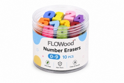 FLOWood Number Eraser Set –  Jar Pack